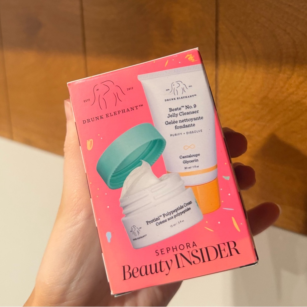 Drunk Elephant Pink and Orange Skincare Set